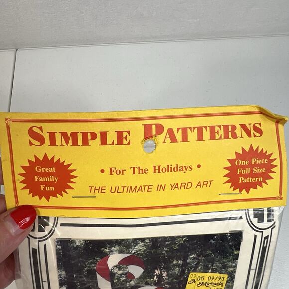 Simple Patterns Candy Canes For The Holidays Christmas Yard Pattern Woodwork 91 - Picture 3 of 9